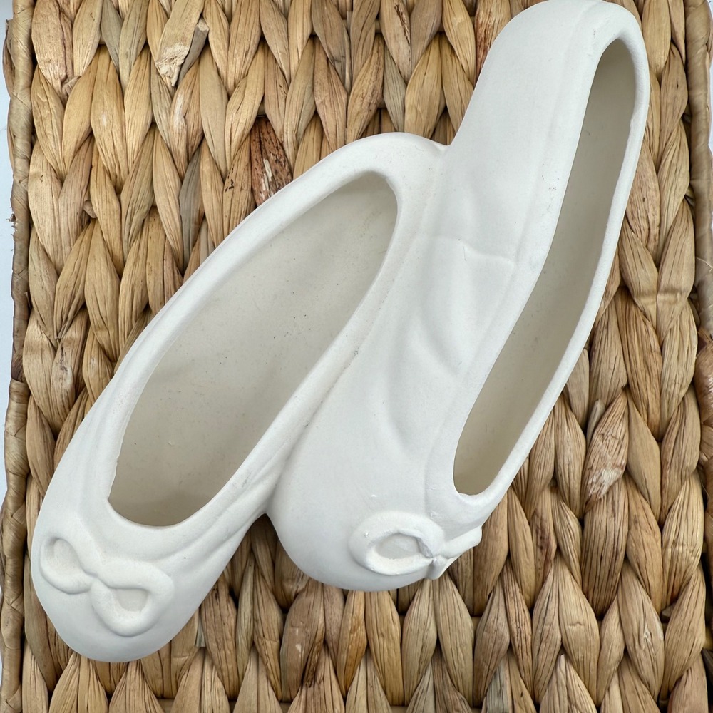 Dia Mada Ceramic Ballet Slippers Art  Decor Dnace Display Whimsical Balletcore